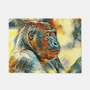 AnimalArt_Gorilla_004 Doormat