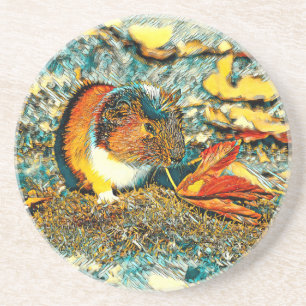 AnimalArt_GuineaPig_001 Coaster