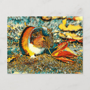 AnimalArt_GuineaPig_001 Postcard