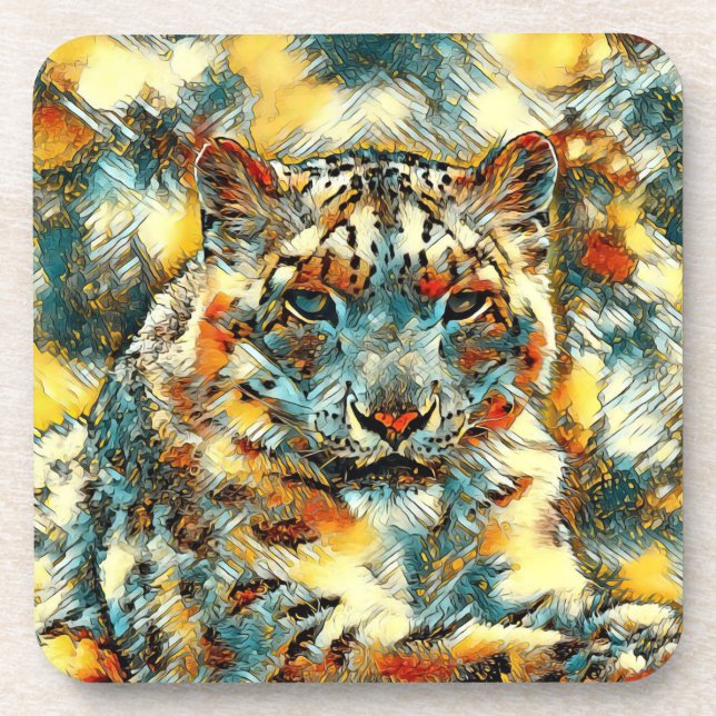 AnimalArt_Leopard_001 Coaster (Front)