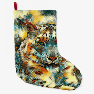 AnimalArt_Leopard_20170601_by_JAMColors Large Christmas Stocking