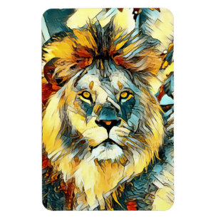 AnimalArt_Lion_001 Magnet