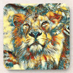 AnimalArt_Lion_002 Coaster