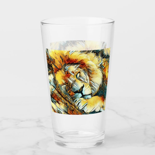 AnimalArt_Lion_003 Glass (Front)