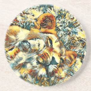 AnimalArt_Lion_008 Coaster