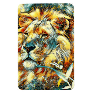 AnimalArt_Lion_009 Magnet