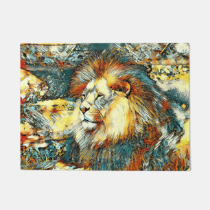 AnimalArt_Lion_033 Doormat