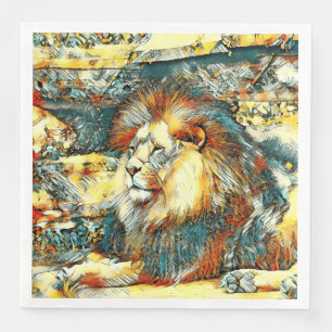 AnimalArt_Lion_033 Napkin