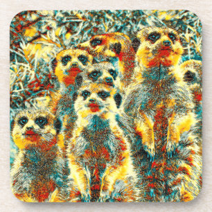 AnimalArt_Meerkat_001 Coaster