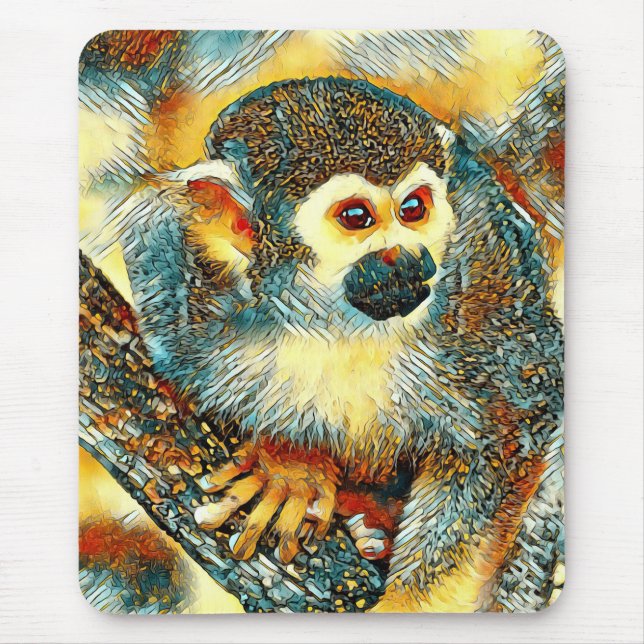 AnimalArt_Monkey_001 Mouse Pad (Front)