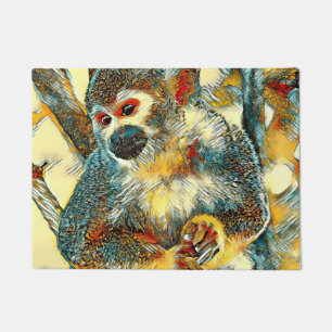 AnimalArt_Monkey_003 Doormat