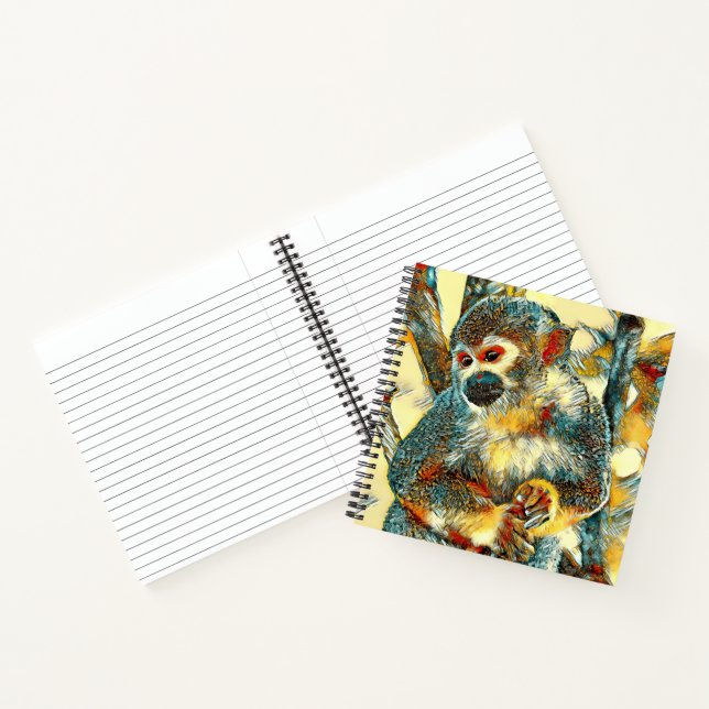 AnimalArt_Monkey_003 Notebook (Inside)