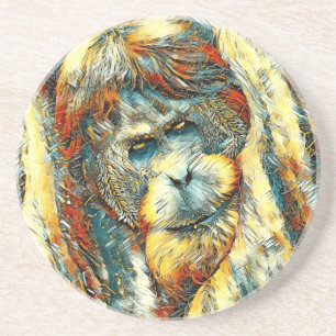 AnimalArt_OrangUtan_006 Coaster