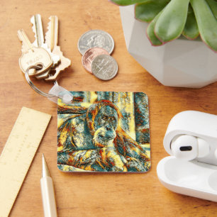 AnimalArt_OrangUtan_018 Key Ring