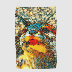 AnimalArt_Otter_001 Golf Towel