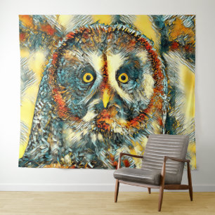 AnimalArt_Owl_003 Tapestry