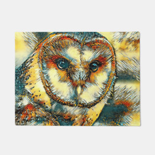 AnimalArt_Owl_010 Doormat