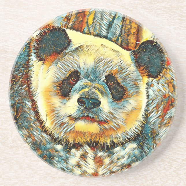AnimalArt_Panda_014 Coaster (Front)