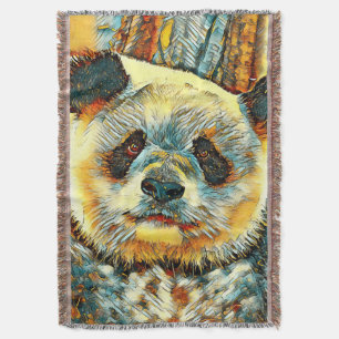AnimalArt_Panda_014 Throw Blanket