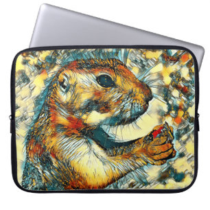 AnimalArt_Prairiedog_002 Laptop Sleeve
