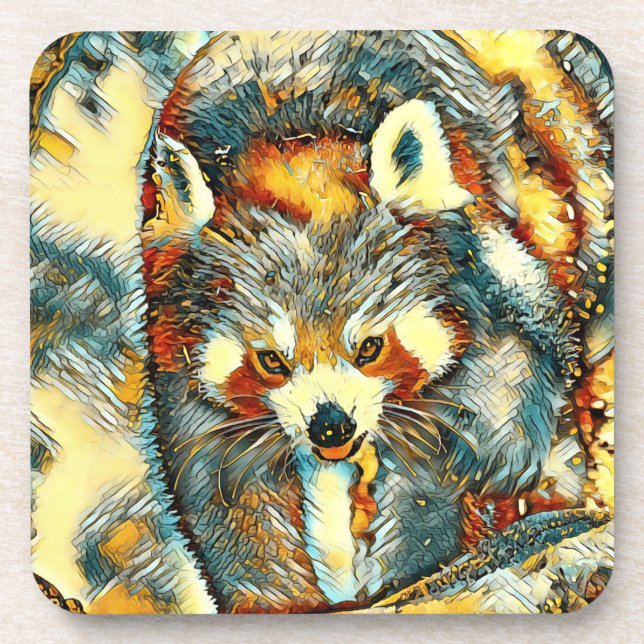 AnimalArt_RedPanda_002 Coaster (Front)