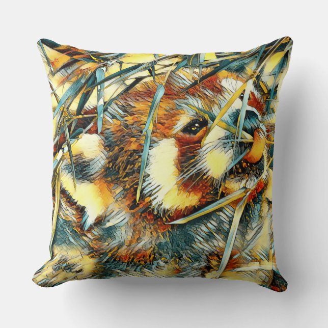 AnimalArt_RedPanda_003 Cushion (Front)