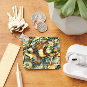 AnimalArt_RedPanda_003 Key Ring