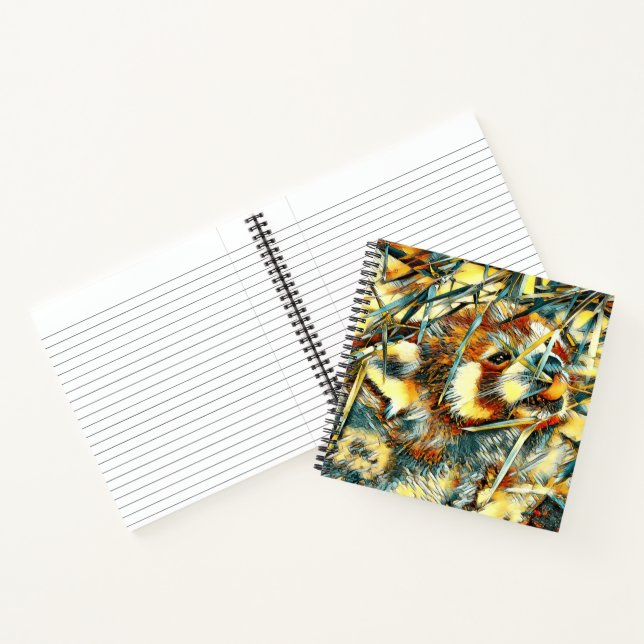 AnimalArt_RedPanda_003 Notebook (Inside)