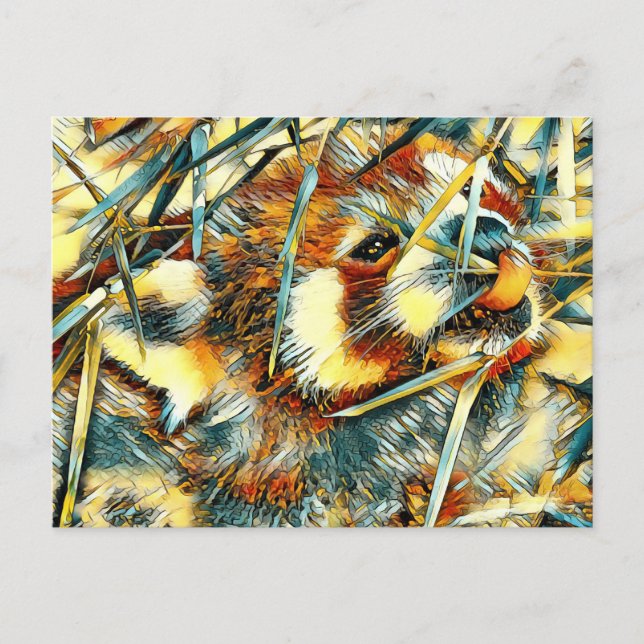 AnimalArt_RedPanda_003 Postcard (Front)