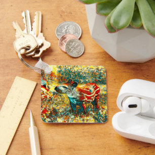 AnimalArt_Tapir_001 Key Ring