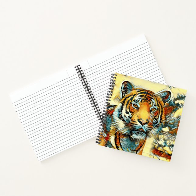 AnimalArt_Tiger_004 Notebook (Inside)