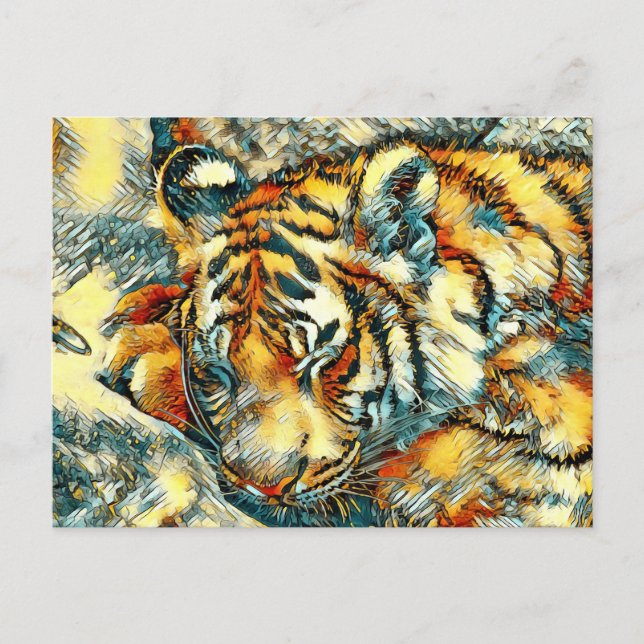 AnimalArt_Tiger_005 Postcard (Front)