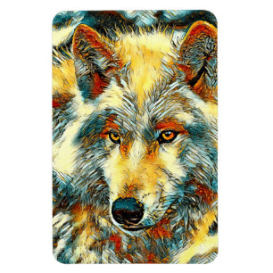 AnimalArt_Wolf_004 Magnet