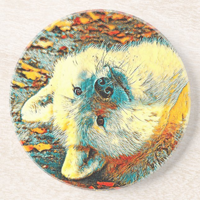 AnimalArt_Wolf_011 Coaster (Front)
