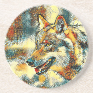 AnimalArt_Wolf_020 Coaster