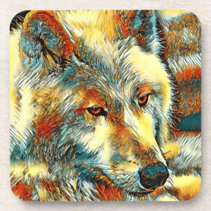 AnimalArt_Wolf_07 Coaster