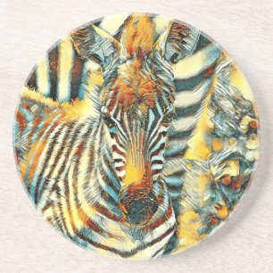 AnimalArt_Zebra_002 Coaster
