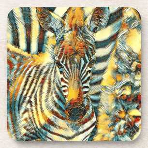 AnimalArt_Zebra_002 Coaster