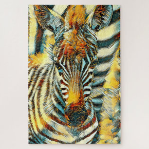 AnimalArt_Zebra_002 Jigsaw Puzzle
