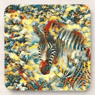 AnimalArt_Zebra_07 Coaster