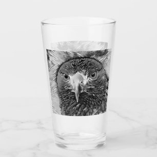 AnimalArtBW_Bird_003 Glass