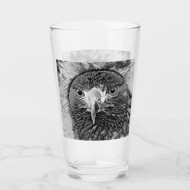 AnimalArtBW_Bird_003 Glass (Front)
