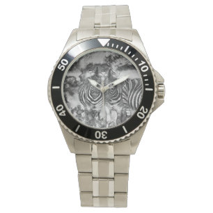 AnimalArtBW_Zebra_012 Watch