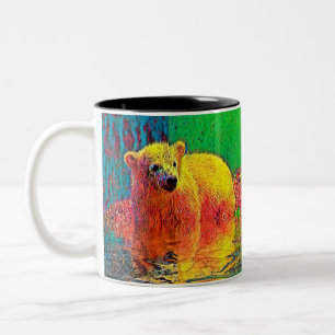 AnimalColor_Bear_009 Two-Tone Coffee Mug