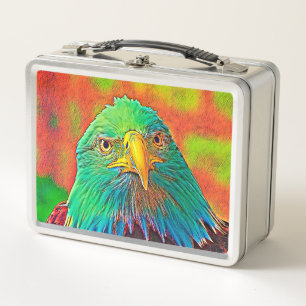 AnimalColor_Bird_005 Metal Lunch Box