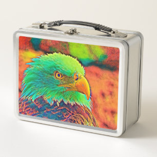 AnimalColor_Bird_008 Metal Lunch Box