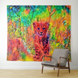 AnimalColor_Cheetah_07 Tapestry