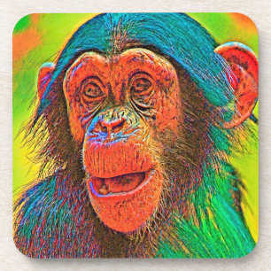 AnimalColor_Chimpanzee_011 Coaster