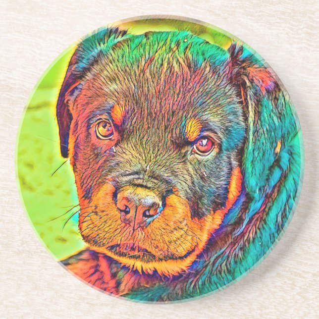 AnimalColor_Dog_003 Coaster (Front)