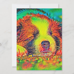 AnimalColor_Dog_017 Holiday Card